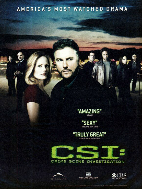 C.S.I. Место преступления 2000 постер